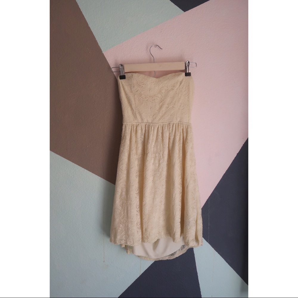 Lace Tube Top Dress